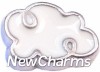 H8144 Silver Trim Cloud Floating Locket Charm