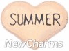 H8152 Summer Rose Gold Heart Floating Locket Charm