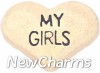 H8159 My Girls Gold Heart Floating Locket Charm