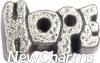 H8257 Hope Floating Locket Charm