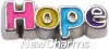 H8327 Hope Floating Locket Charm