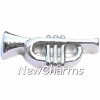 H9058silver Silver Trumpet Floating Locket Charm