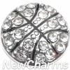 H8349 Silver Bling Basketball Floating Locket Charm