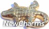 H9039gold Alligator Gold Floating Locket Charm