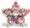H9065pink Star with Pink Stones Floating Locket Charm (clearance)