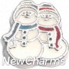 H9102 Snowman Buddies Floating Locket Charm