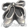 H9112 Silver Ballet Shoes Floating Locket Charm