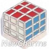 H9115 Rubiks Cube Toy Floating Locket Charm