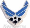 H9142 Air Force Logo Floating Locket Charm