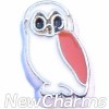 H9504 Barn Owl Floating Locket Charm