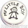 H9702 My Little Boy Floating Locket Charm