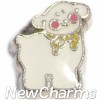 H9710 Sheep Floating Locket Charm