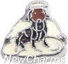 H9772 Dachshund Angel Dog Floating Locket Charm