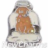 H9773 Yellow Labrador Retriever Angel Dog Floating Locket Charm