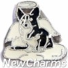 H9774 Cardigan Welsh Corgi Angel Dog Floating Locket Charm