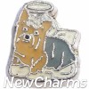 H9775 Yorkshire Terrier Angel Dog Floating Locket Charm