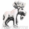 H9803 Moose Floating Locket Charm