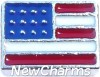 H9812 USA Flag Floating Locket Charm