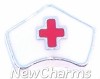 H9833 Nurse Hat Floating Locket Charm