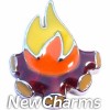 H9843 Campfire Floating Locket Charm