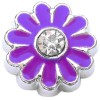 H9878 Purple Daisy Floating Locket Charm