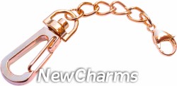 Rose Gold Keychain for Stainless Steel Lockets