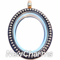 VG64 Alloy Gold Vintage Oval Locket