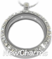 Medium Round CZ Necklace