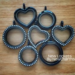 Black Floating Living Lockets