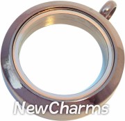 SE20 Stainless Steel Chocolate Medium Round Locket