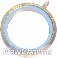 TG10 TWIST Stainless Steel Gold (shiny) Big Round Locket