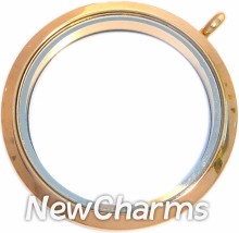 TG12 TWIST Stainless Steel  Gold (shiny)  XL Round Locket