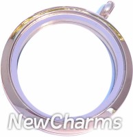 SR10 Stainless Steel Rose Gold  Big Round Locket