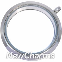 SS12 Stainless Steel Silver XL Round Locket