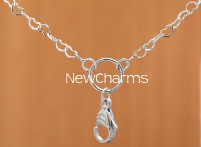 Open Heart Chain in Stainless Steel for Floating Lockets