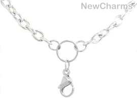 SOLID LOOP Chain in Stainless Steel for Floating Lockets