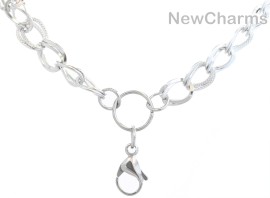 DOUBLE LOOP Chain in Stainless Steel for Floating Lockets