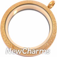 TG14 TWIST Stainless Steel Shimmer Gold (shiny) Big Round Locket