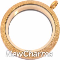 TG14 Shimmer Gold Big Round Twist Locket