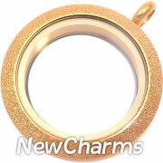 TG24 TWIST Stainless Steel Shimmer Gold (shiny) Medium Round Locket