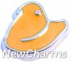X1024 Orange Peep Floating Locket Charm (clearance)