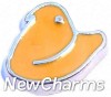 X1024 Orange Peep Floating Locket Charm (clearance)