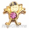 October Boy Floating Locket Charm (clearance)