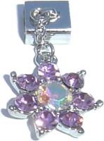 5mm115 Purple Flower Sliding 5mm Italian Charm