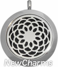 SS10  Stainless Steel Silver Big Round Floating Locket