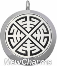 SS10 Stainless Steel Silver Big Round Floating Locket