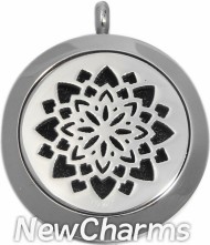 SS10  Stainless Steel Silver Big Round Floating Locket