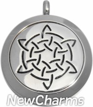 SS10 Stainless Steel Silver Big Round Floating Locket