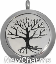 SS10  Stainless Steel Silver Big Round Floating Locket