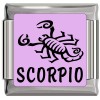 Aries Zodiac Italian Charm on Gold